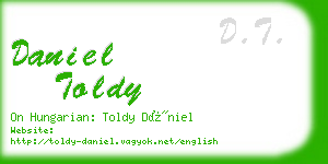 daniel toldy business card